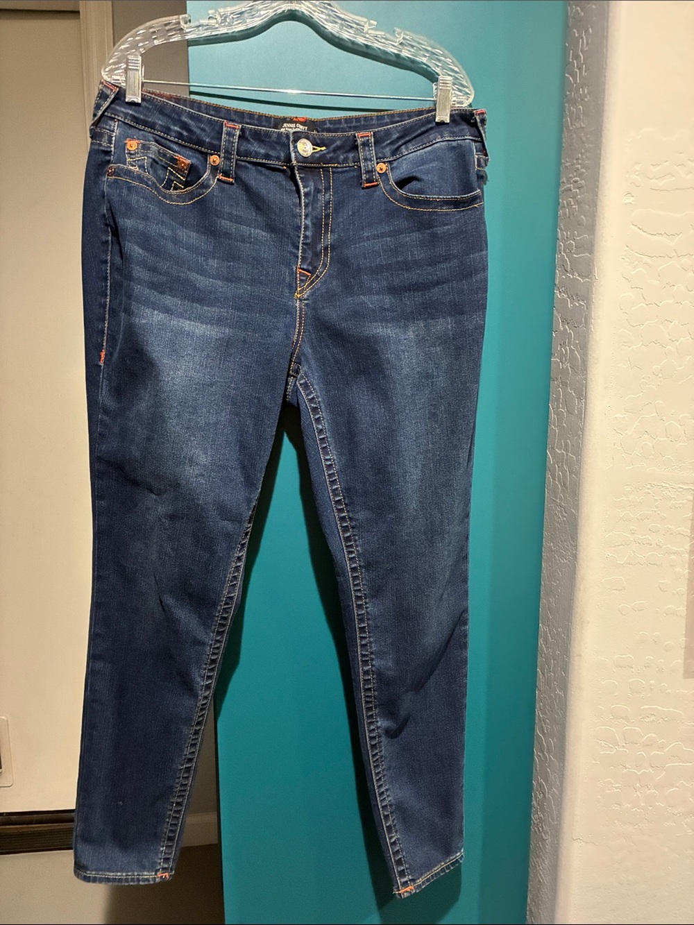 True Religion Jenny Curvy Dark Blue Women’s Jeans 34